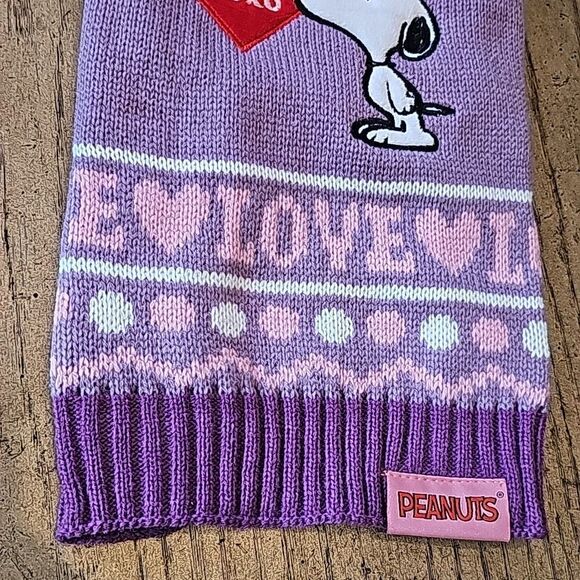 Valentine's Day dog sweater size S NWT  Peanuts - Picture 3 of 7